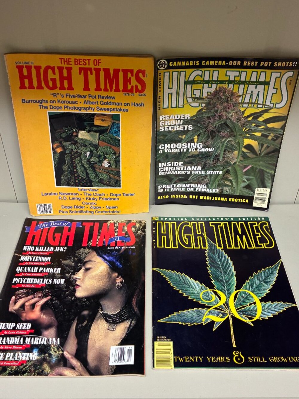 High Times Magazine Vintage Lot 4 20th Anniversary 1994 Best Of Vol 3 1978 1979